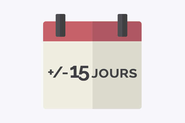 Standard 15 jours ouvrés - smilepack.fr - impression, packaging sur mesure et emballage personnalisé