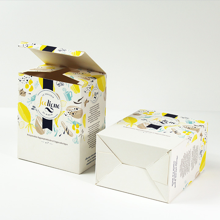 Boîte carton (A6021) à fond automatique sur-mesure personnalisable - smilepack.fr - impression, packaging sur mesure et emballage personnalisé